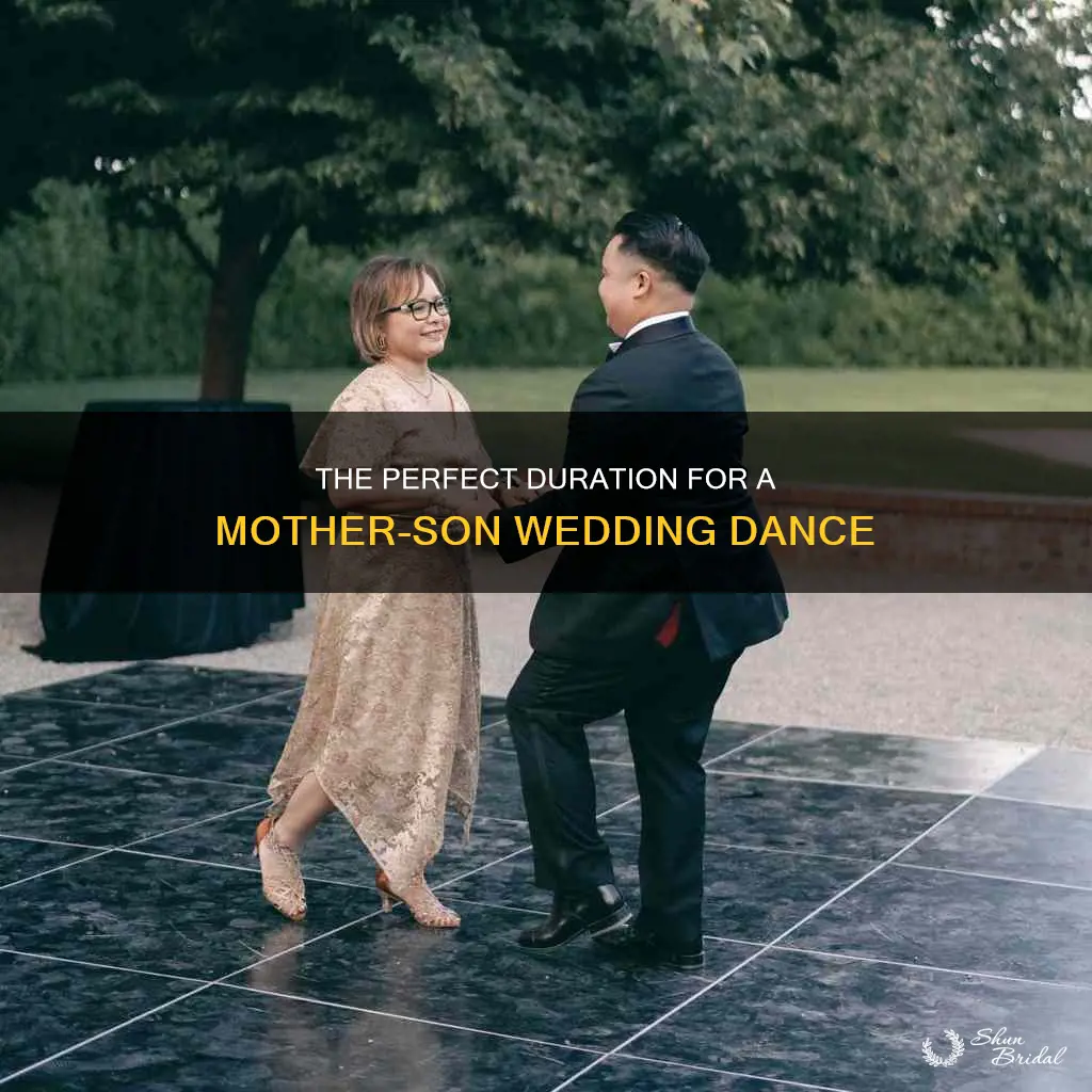 how long is a mother son dance at wedding