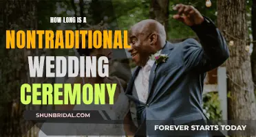 Celebrating Unconventional Love: Exploring Nontraditional Wedding Ceremony Lengths