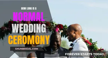 A Standard Wedding Ceremony: Duration and Details