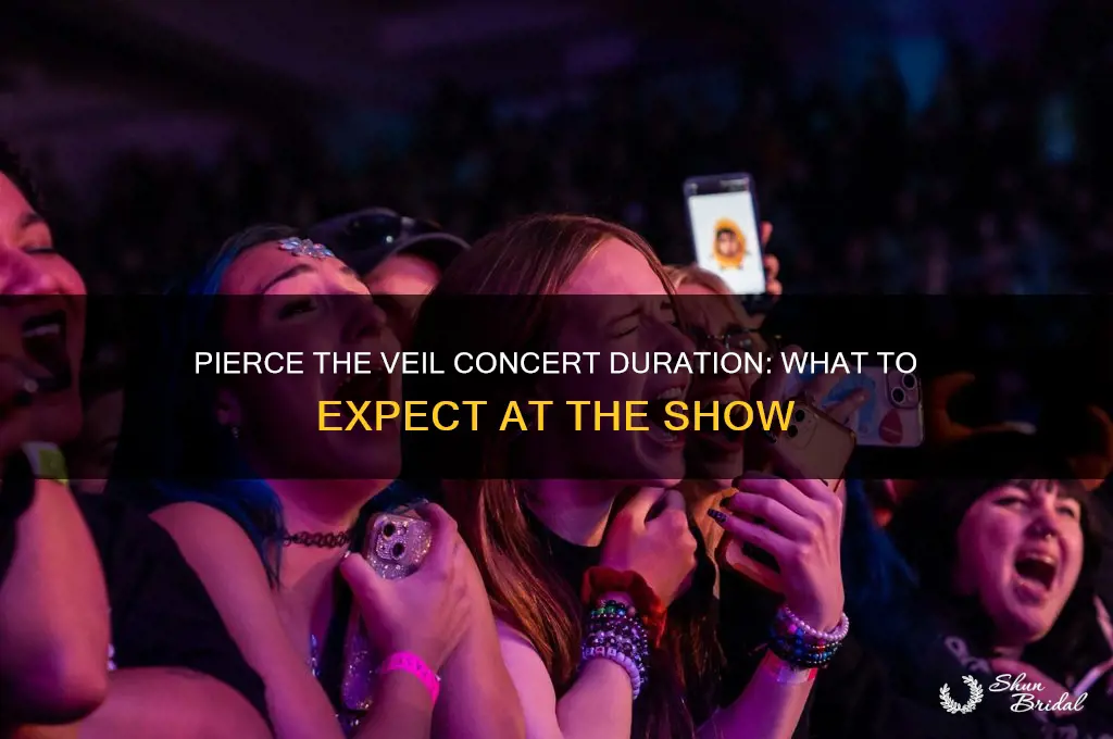 how long is a pierce the veil concert