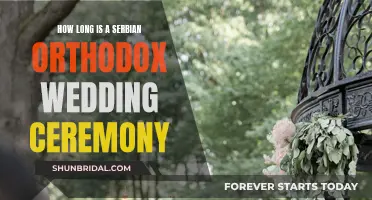 A Serbian Orthodox Wedding: Ceremony Duration Explained