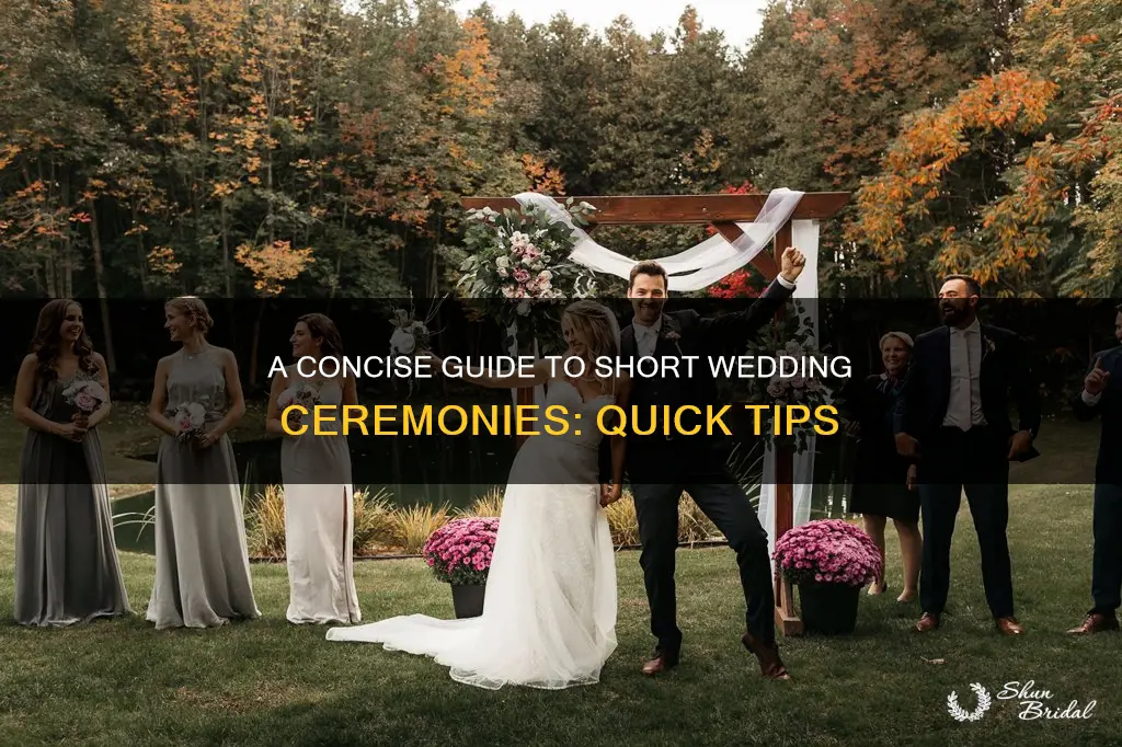 how long is a short wedding ceremony