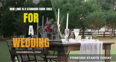 Standard Farm Table Length: A Guide for Wedding Planners