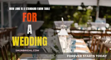 Farm Table Length for Weddings: Standard Sizing Guide