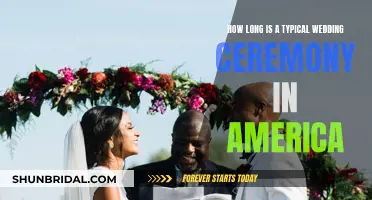 The Average Length of American Wedding Ceremonies