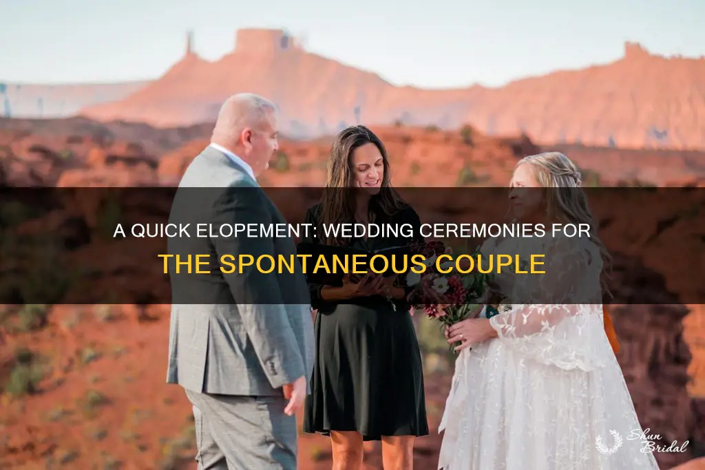 how long is a wedding elopement ceremony