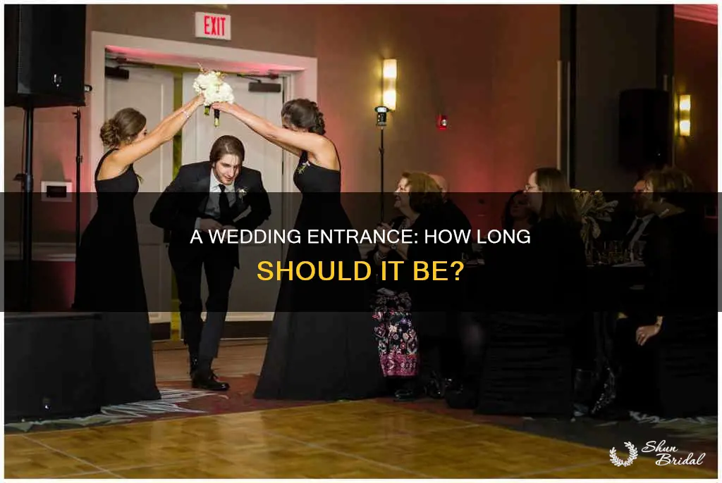 how long is a wedding entrance