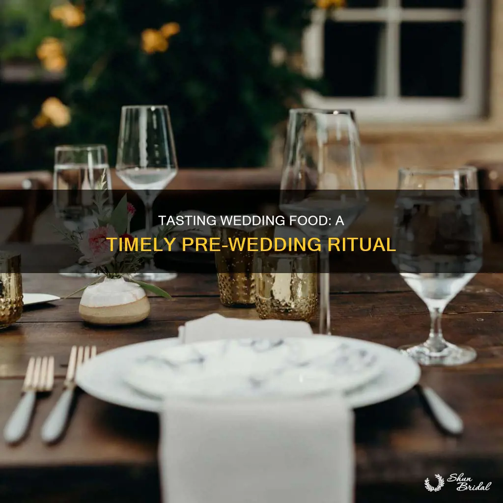 how long is a wedding food tasting