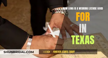 Texas Wedding Licenses: How Long Are They Valid?