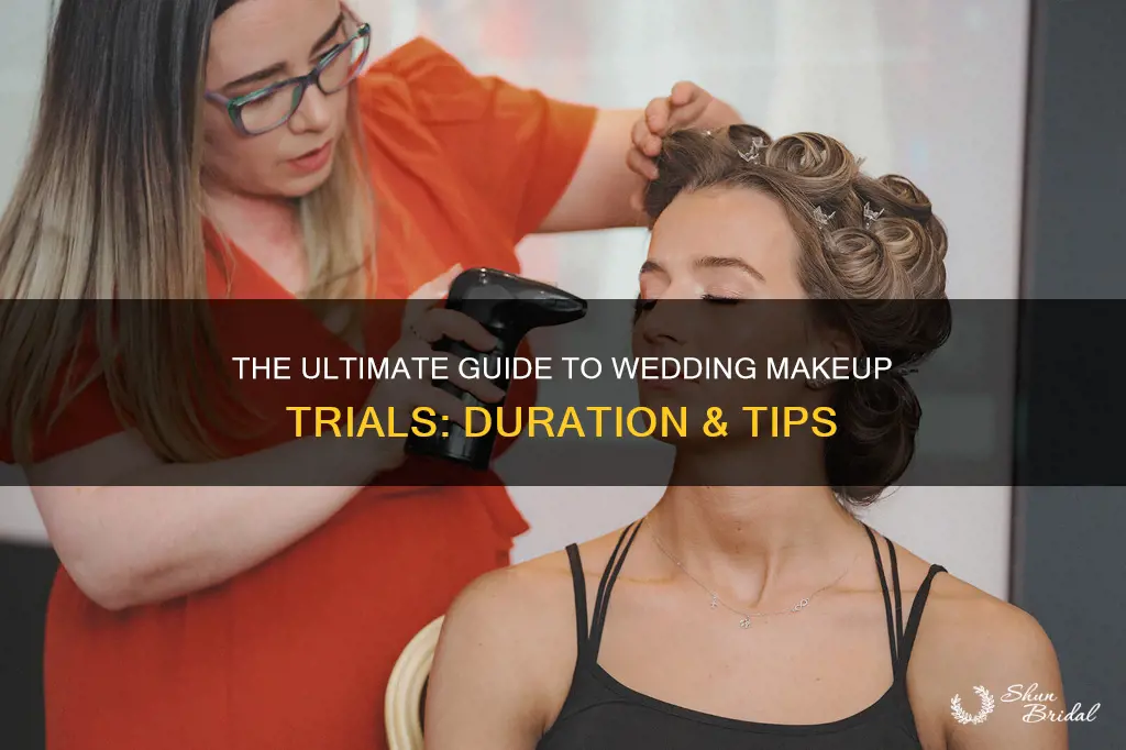 how long is a wedding makeup trial