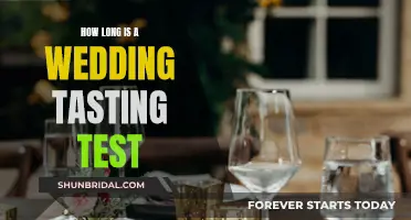 A Wedding Tasting Test: How Long Does It Last?