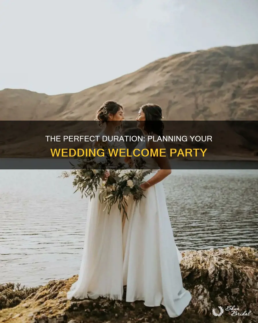 how long is a wedding welcome party