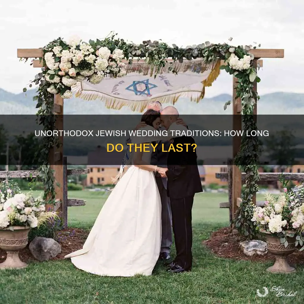 how long is an unorthodox jewish wedding