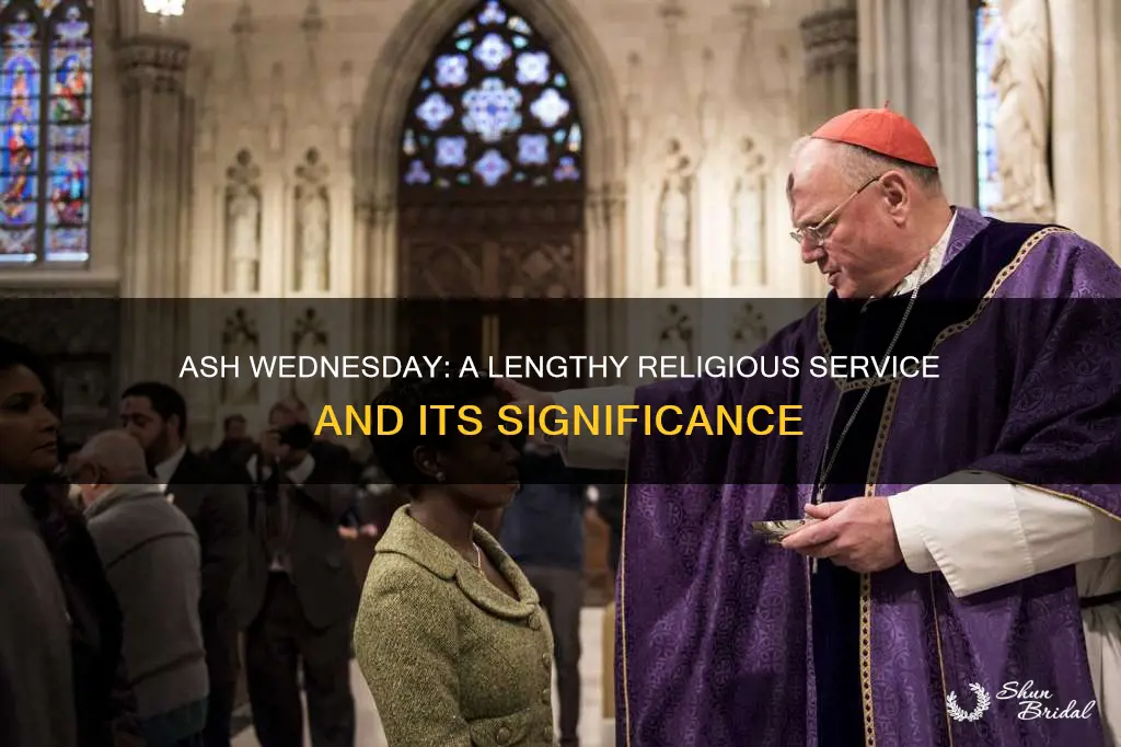 how long is ash wed mass