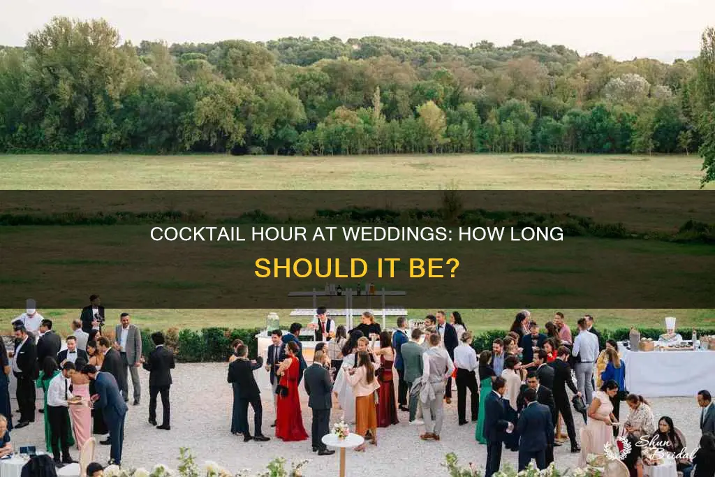 how long is cocktail hour at a wedding