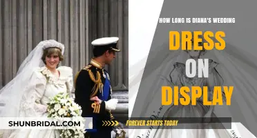 Diana's Wedding Gown: Display Duration Explored
