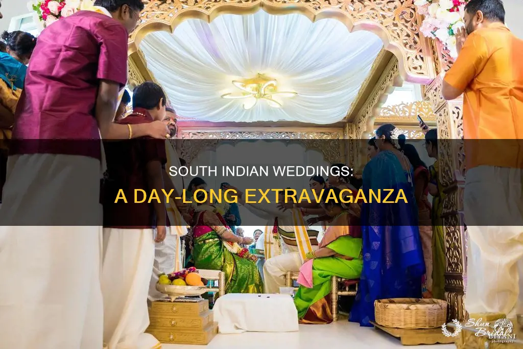 how long is south indian wedding