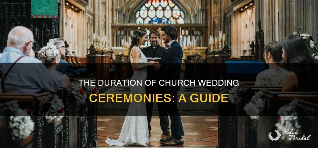 how long is the average church wedding ceremony