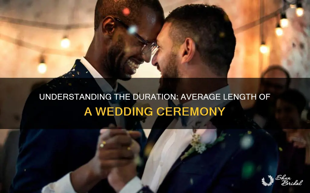 how long is the average wedding cerem