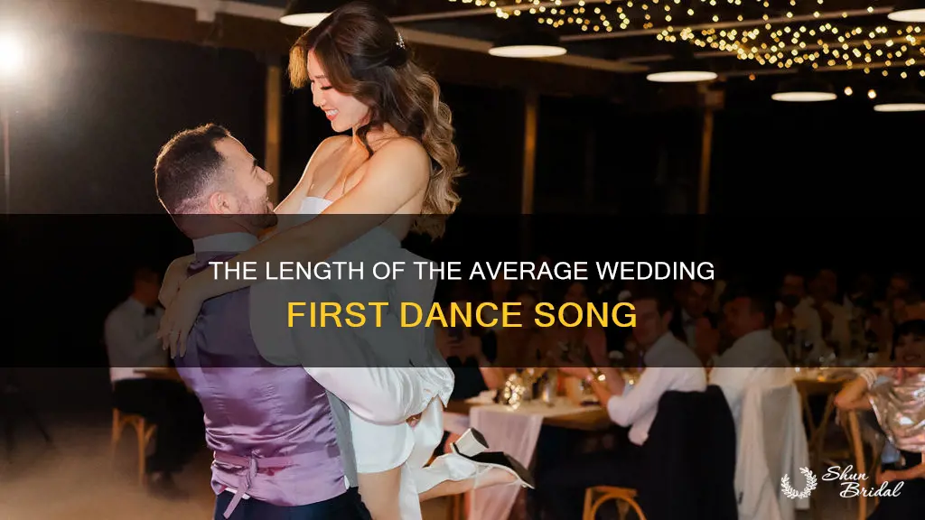 how long is the average wedding first dance song