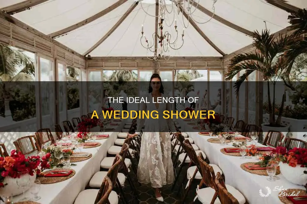 how long is the average wedding shower