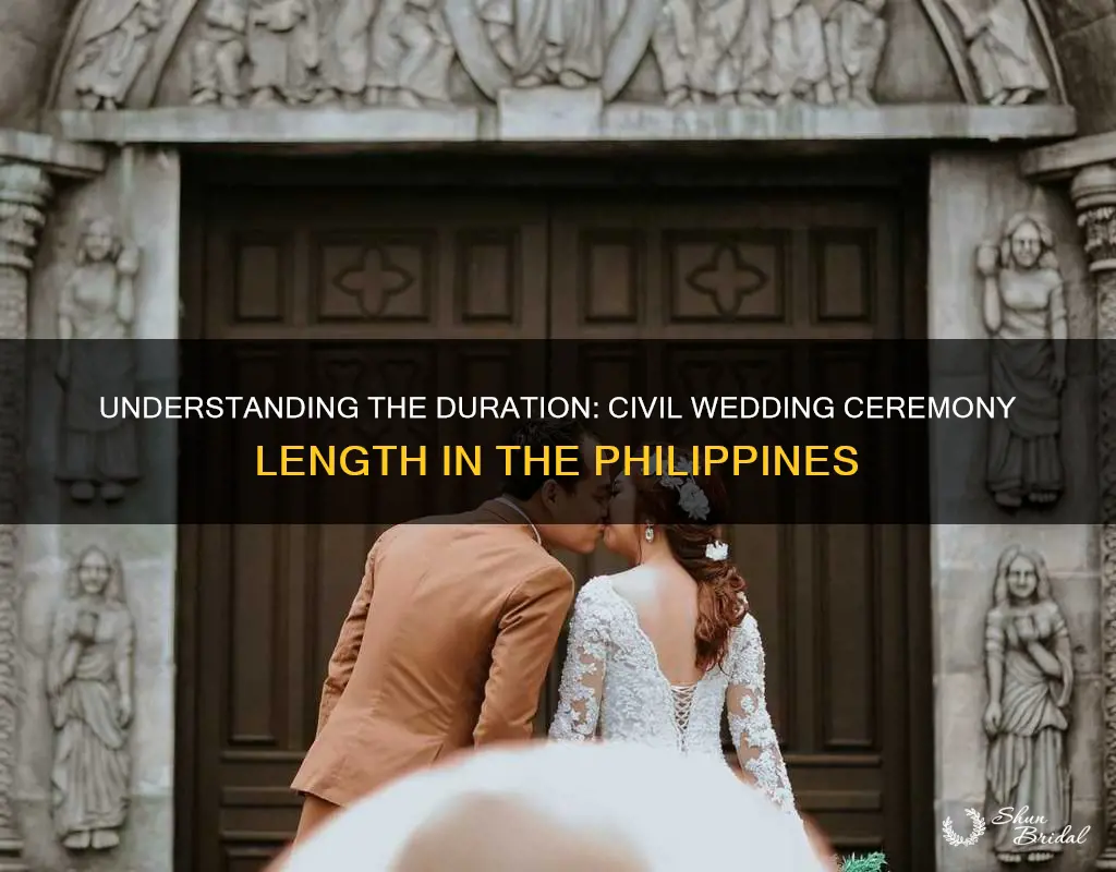 how long is the civil wedding ceremony in philippines