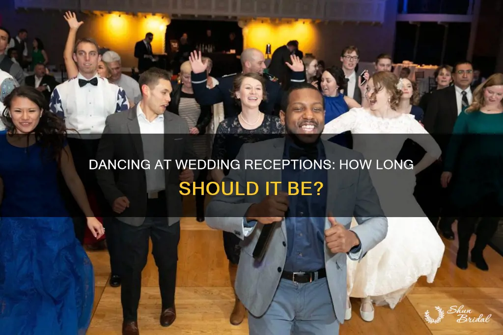 how long is the dancing part of a wedding reception
