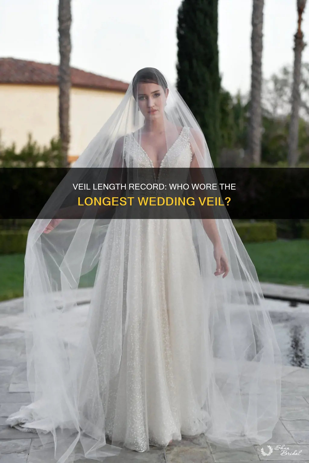 how long is the longest wedding veil