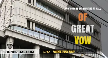 Meeting Duration at Hall of Great Vow: What to Expect