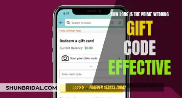 Prime Wedding Gift Code: Validity and Usage