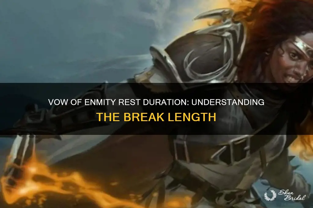 how long is the rest for vow of emnity
