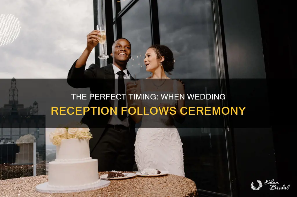 how long is too long between wedding ceremony and reception