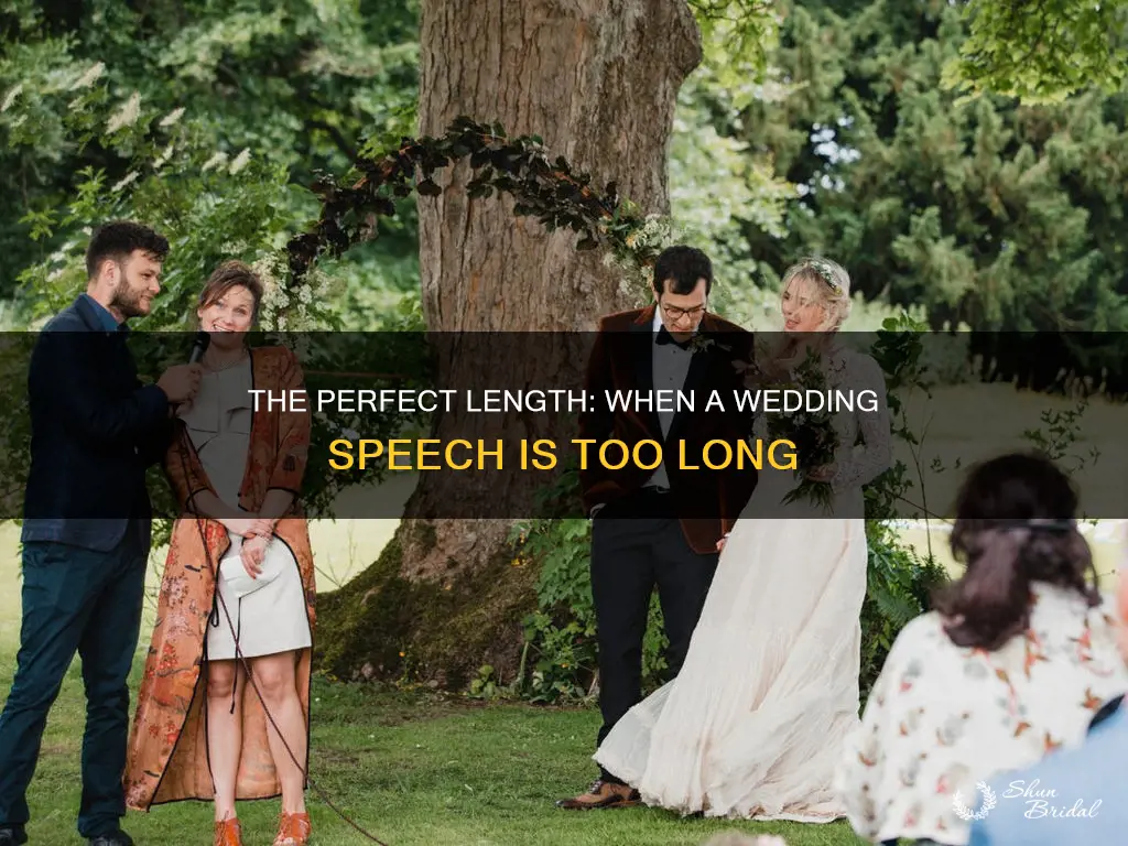 how long is too long wedding speech