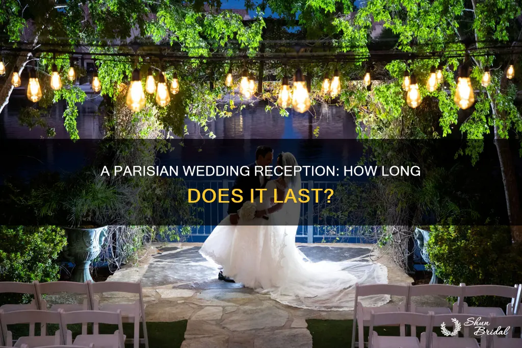 how long is wedding reception at the paris las vegas