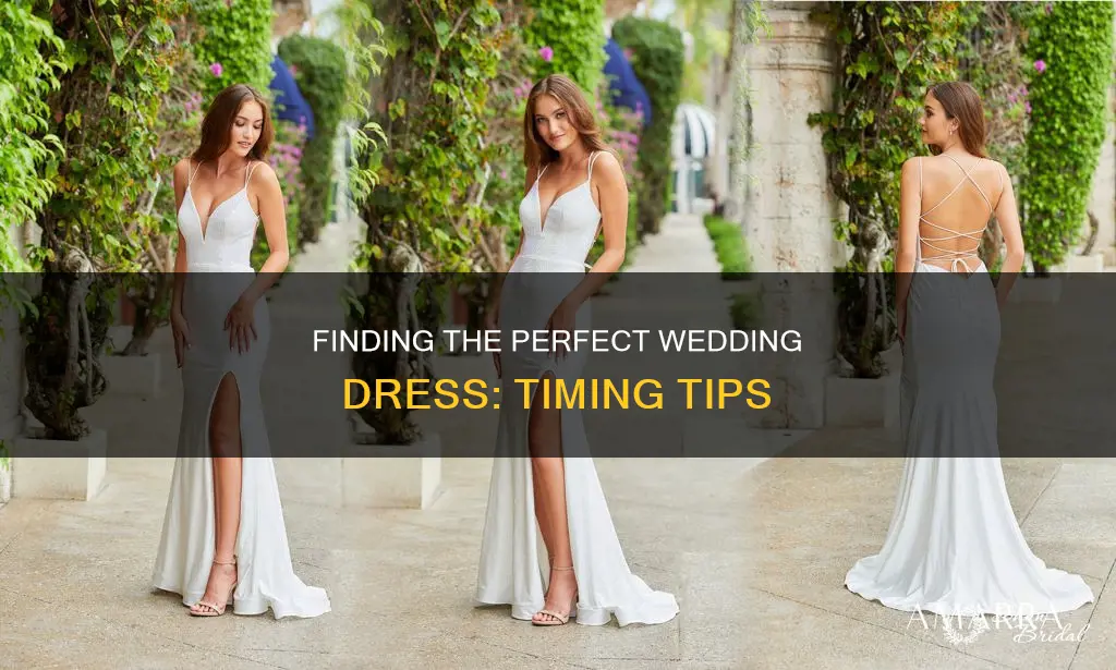how long out from wedding to go dress shopping