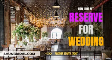 Planning a Wedding: How Long to Set Aside for the Big Day