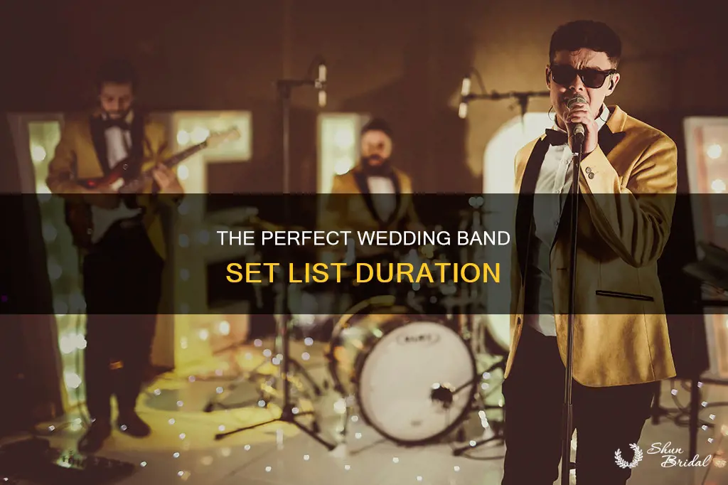 how long should a band play at a wedding