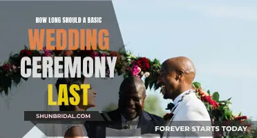 A Basic Wedding Ceremony: How Long is Long Enough?