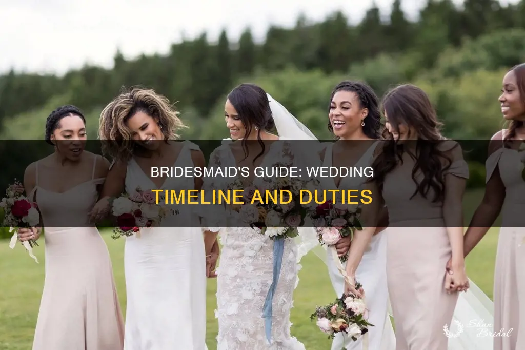 how long should a bridesmaid stay at a wedding