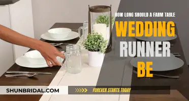 Farm Table Wedding Runners: Choosing the Right Length