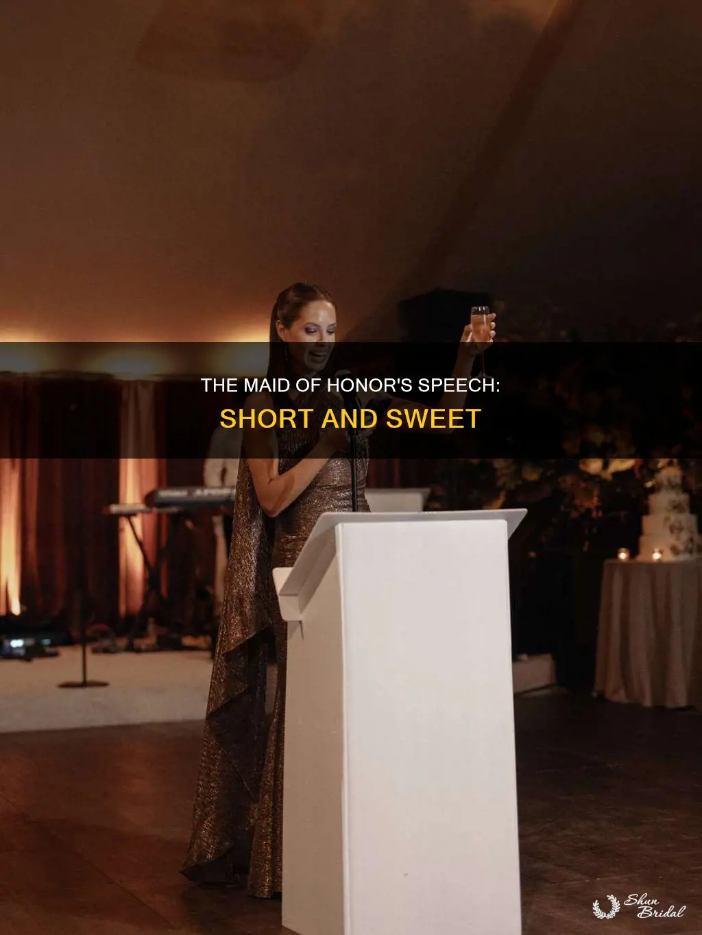 how long should a maid of honor wedding speech be
