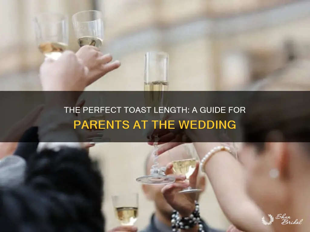 how long should a parents toast be at the wedding