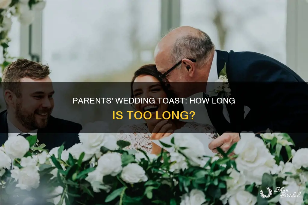 how long should a parents toast be at the wedding
