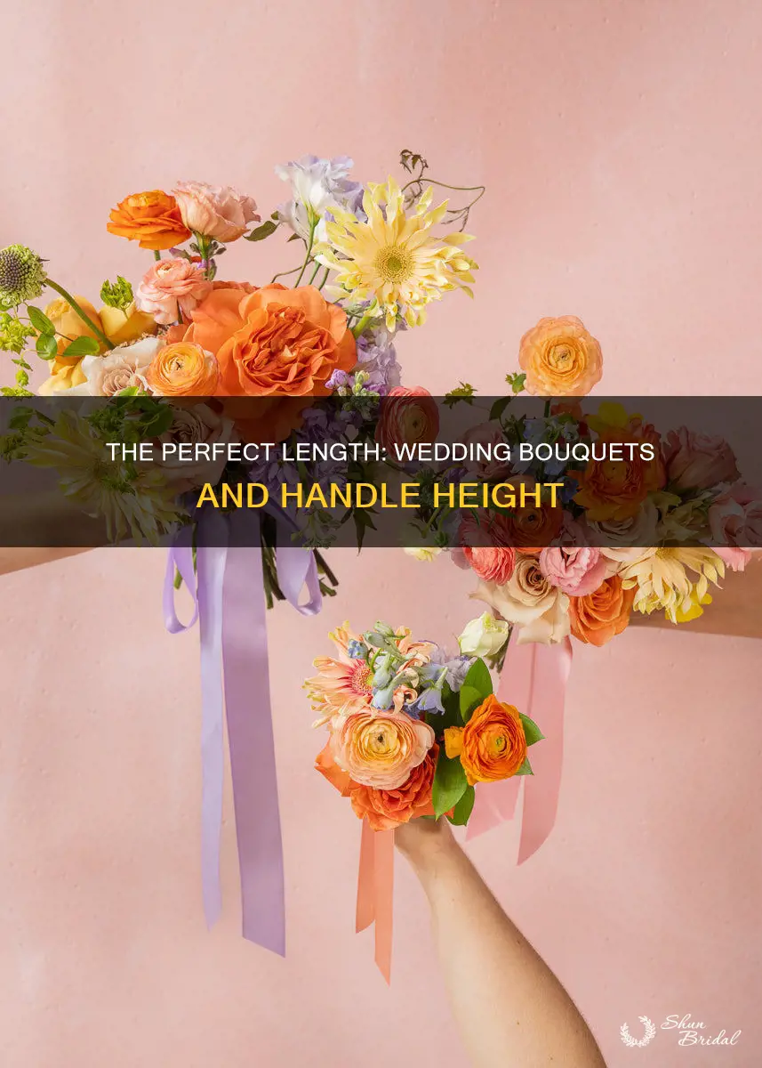 how long should a wedding bouquet handle be