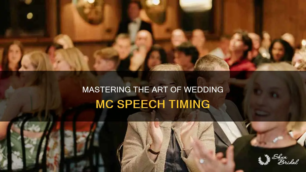 how long should a wedding mc speech be