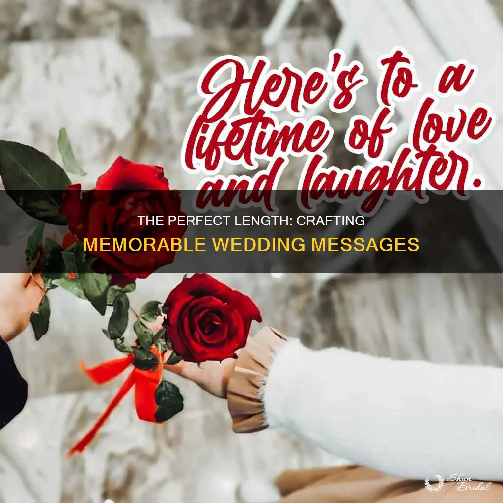 how long should a wedding message be