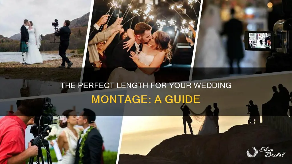 how long should a wedding montage be