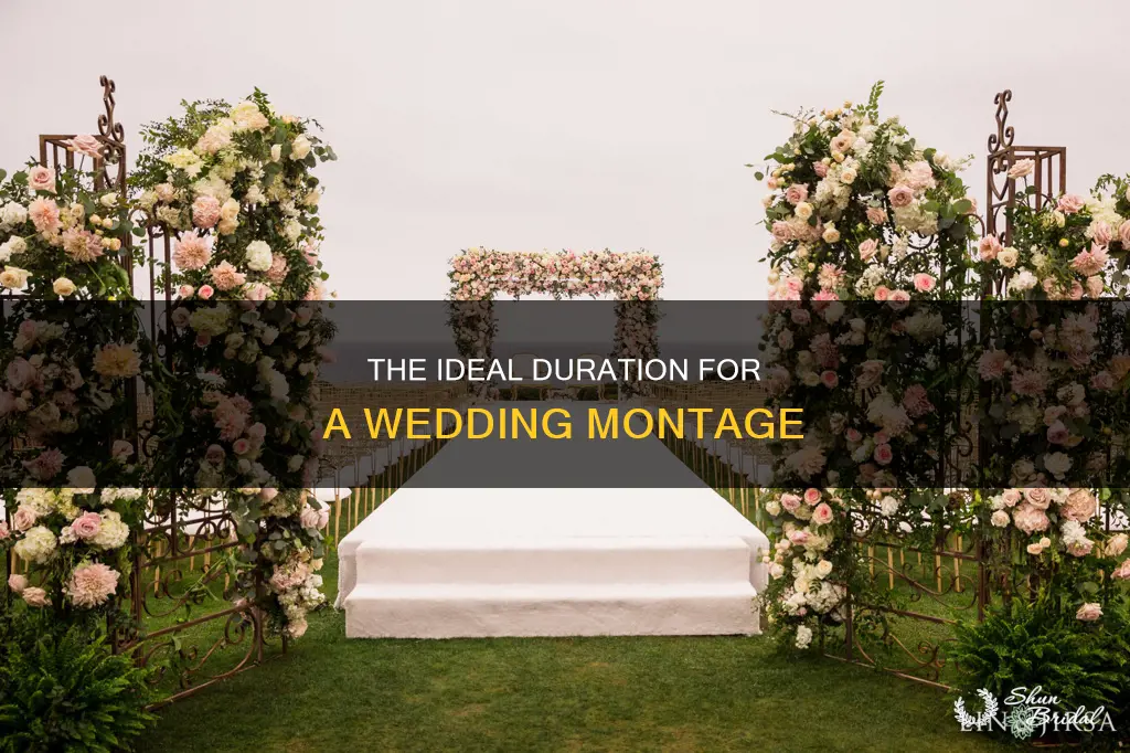 how long should a wedding montage be