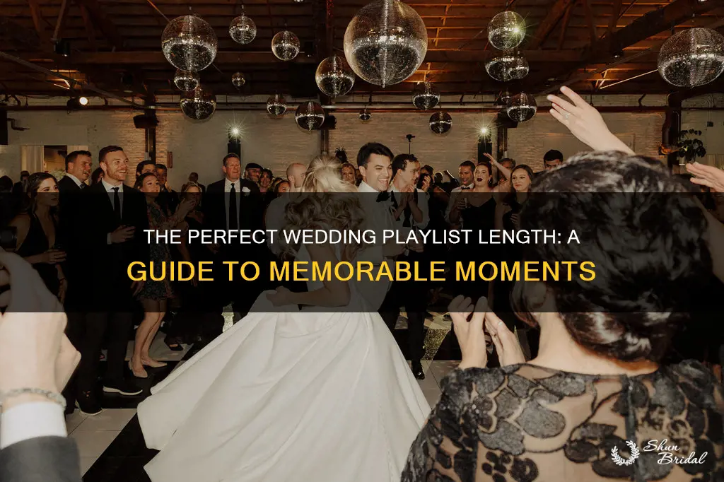 how long should a wedding reception playlisy be