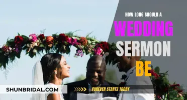 A Wedding Sermon: How Long is Too Long?